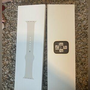 Apple Watch with Elegant White Band